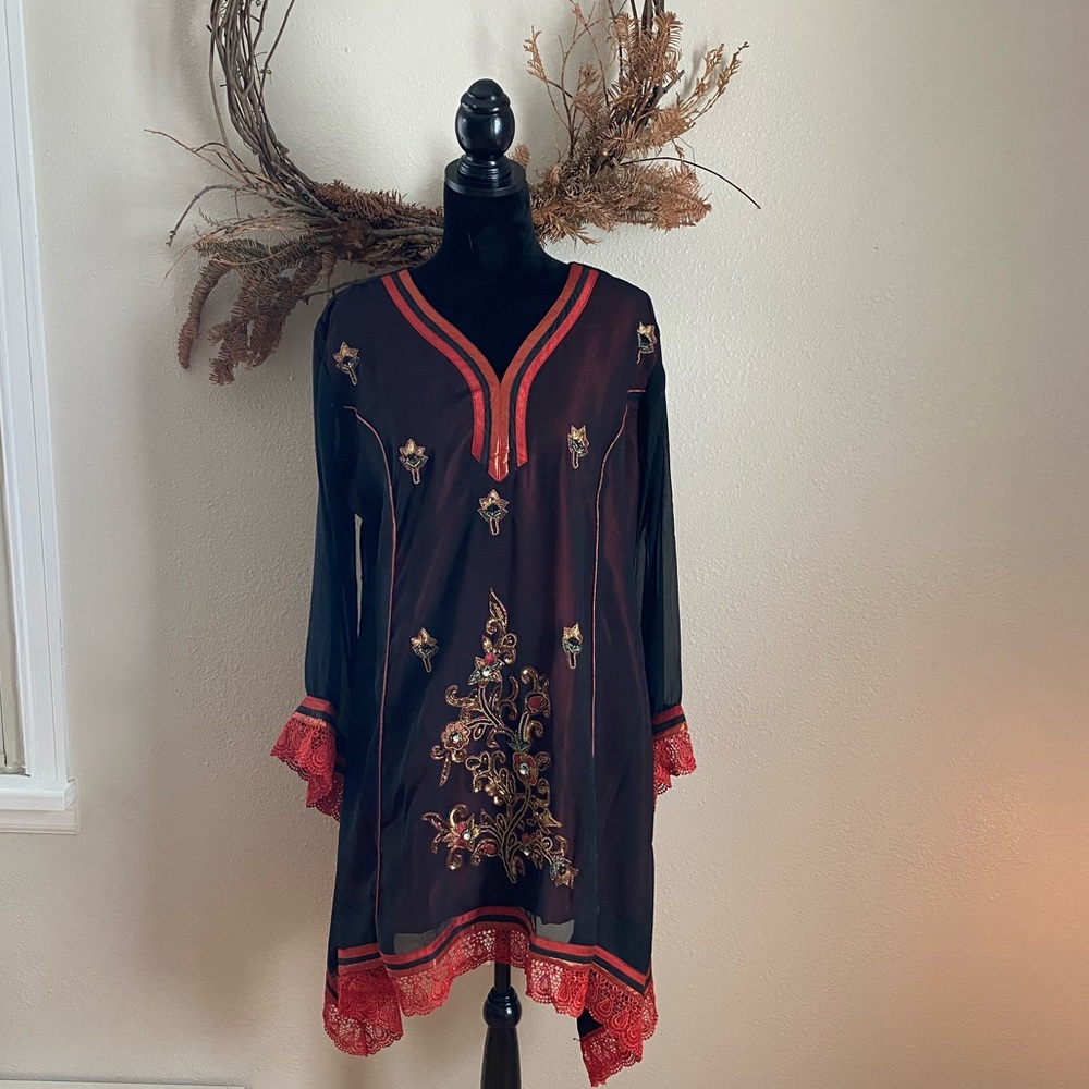 Stunning Indian sari style elegant dress